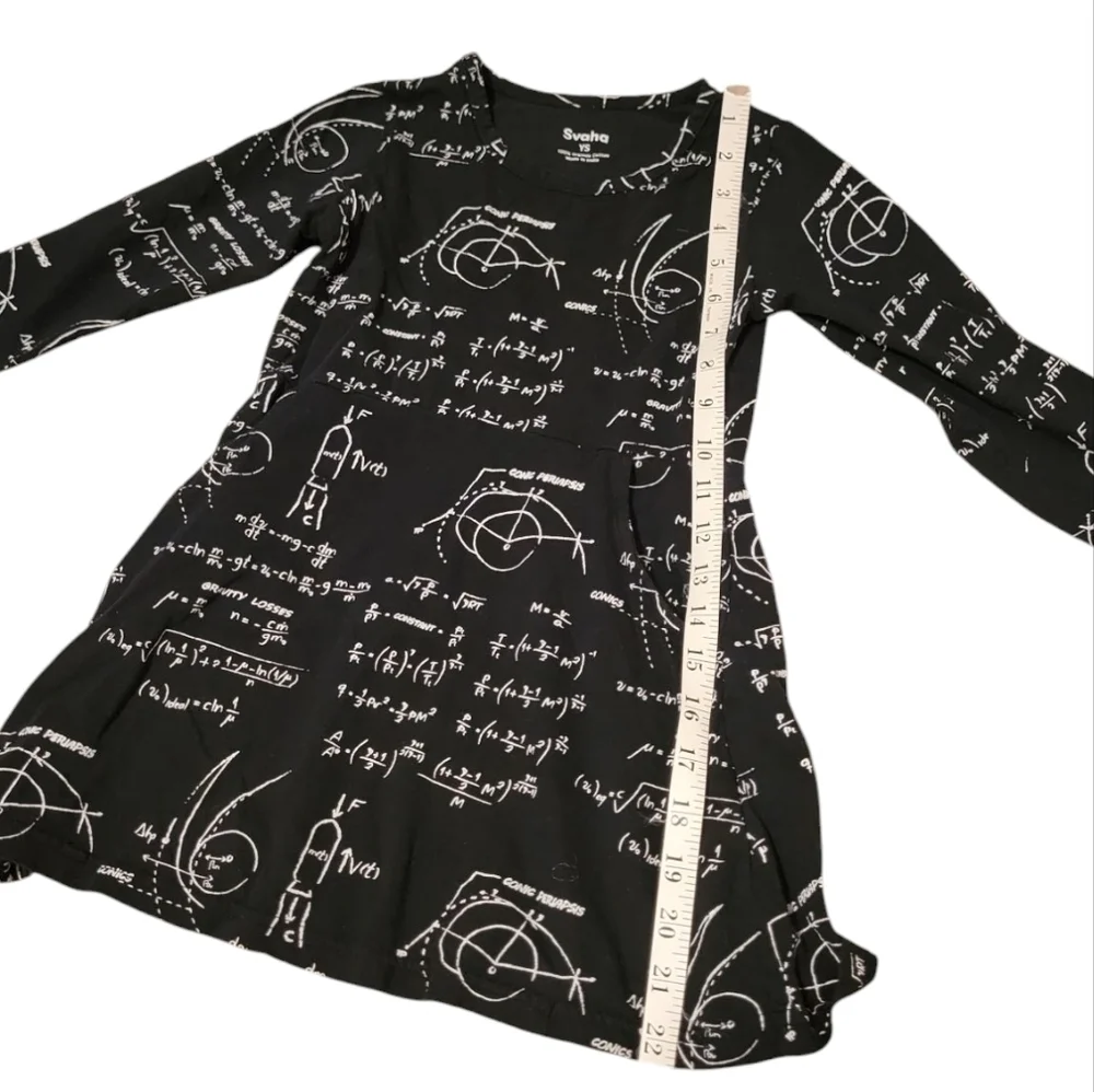 Svaha Girls Steam Steam Math Rocket Science Flare Dress W/ Pockets Size‎ YS